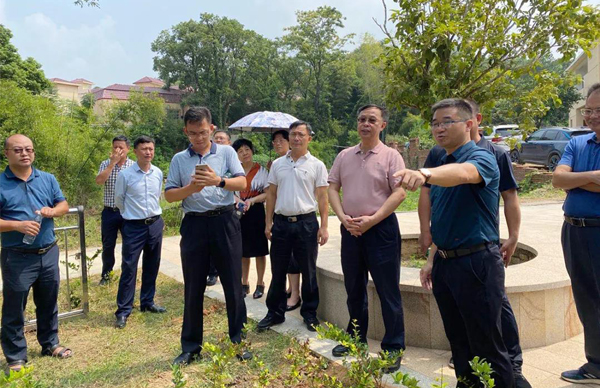 廣東省生態(tài)環(huán)境廳、江西省生態(tài)環(huán)境廳考察調(diào)研我司農(nóng)村生活污水處理站